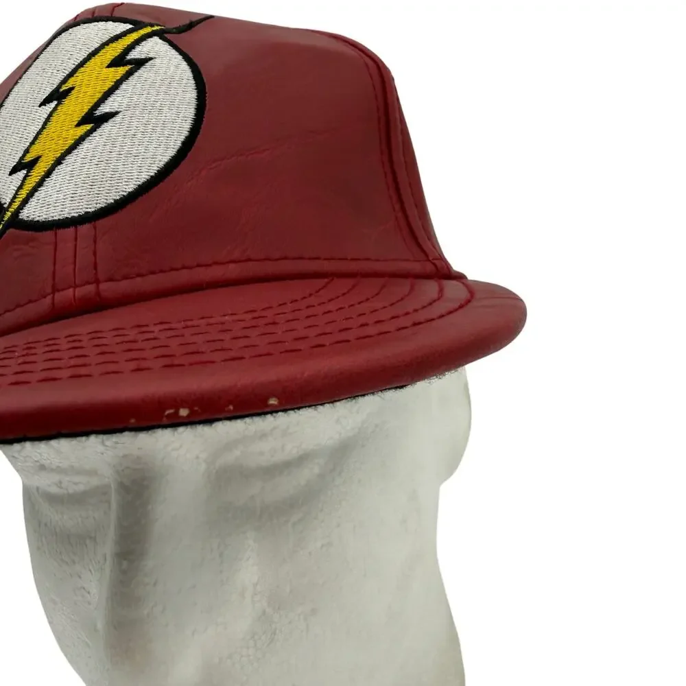 The Flash DC Comic Red Faux Leather Hat